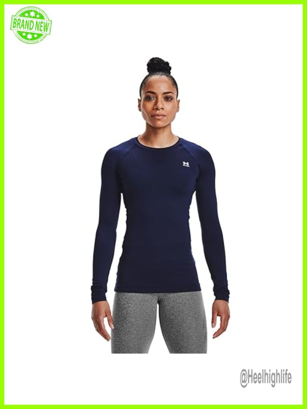 Under Armour Women's Long Sleeve Crew Neck Fitted Training T-Shirt